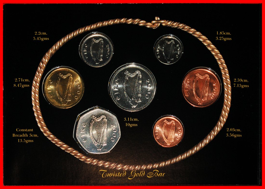  * MILLENNIUM GOLD SHIP: IRELAND ★BU MINT SET 2000 TO BE PUBLISHED★LOW START ★ NO RESERVE!   