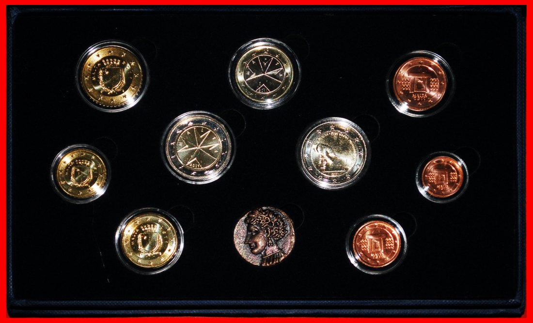 * STATER c. 320 BCE: MALTA★BU MINT SET 2011 (9 COINS + MEDAL) JUST PUBLISHED★LOW START ★ NO RESERVE!