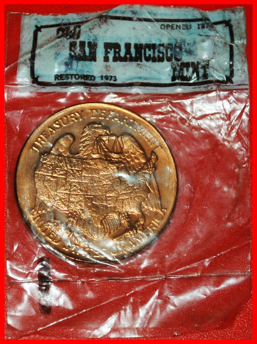  * SAN FRANCISCO MINT 1874-1937S: USA ★ DOLLAR GRÖßE 1794-1978 MEDAILLE 1974 ORIGINAL★OHNE VORBEHALT!   