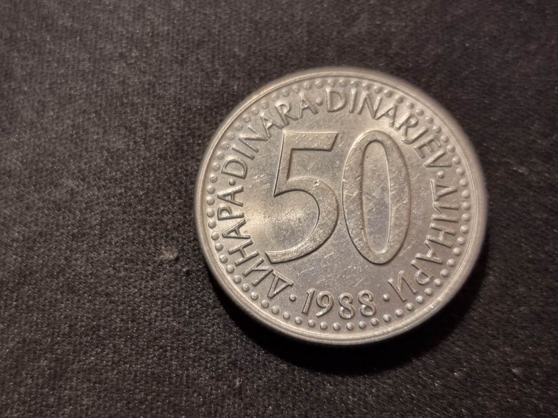  Jugoslawien 50 Dinar 1988 VZ   