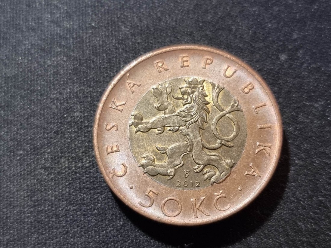  Tschechien 50 Kronen 2012 Umlauf   