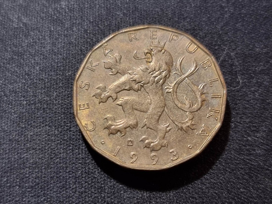  Tschechien 20 Kronen 1993 (Hamburgische Münze) Umlauf   
