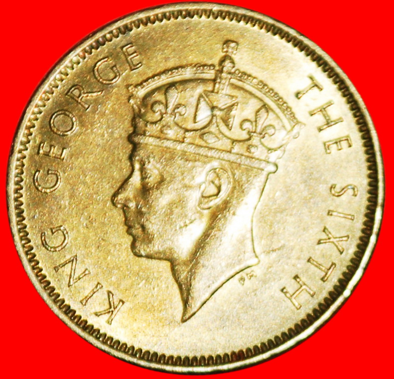  * GREAT BRITAIN (1948-1951): HONG KONG ★10 CENTS 1950! GEORGE VI (1937-1952)★LOW START ★ NO RESERVE!   