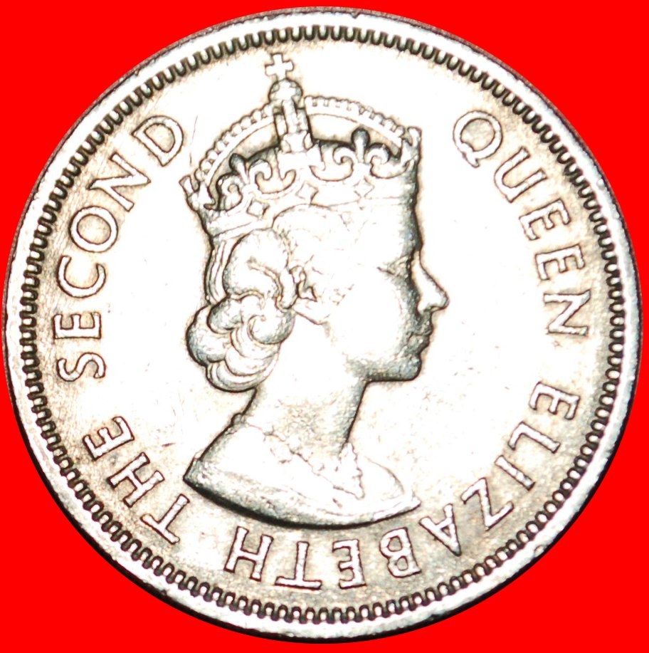  * GROSSBRITANNIEN (1958-1970): HONGKONG ★ 50 CENT 1963H! ELISABETH II. (1953-2022) ★OHNE VORBEHALT!   