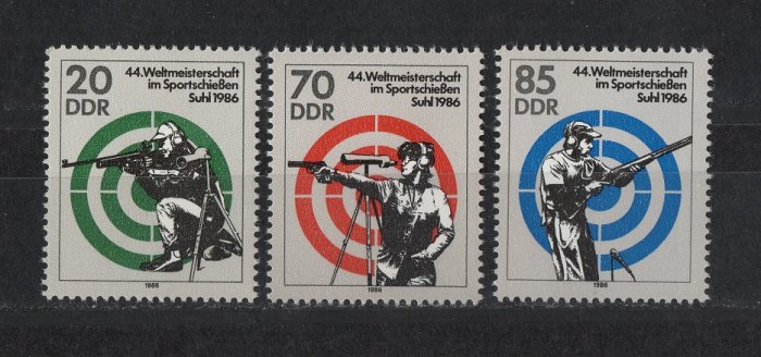  DDR 1986 Mi. 3045-3047 Kompl.Satz **Postfrisch   