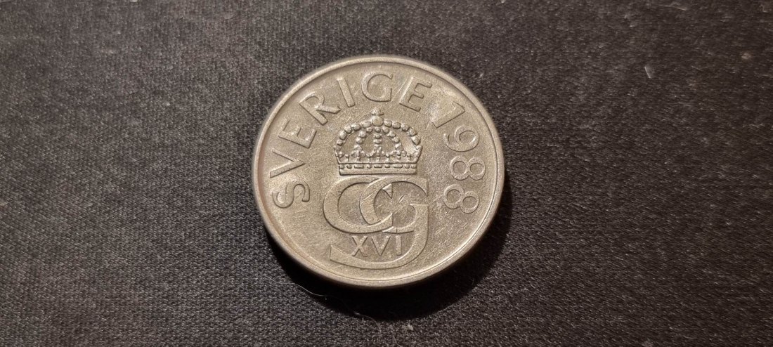  Schweden 5 Kronen 1988 Umlauf   