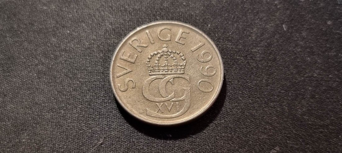  Schweden 5 Kronen 1990 Umlauf   