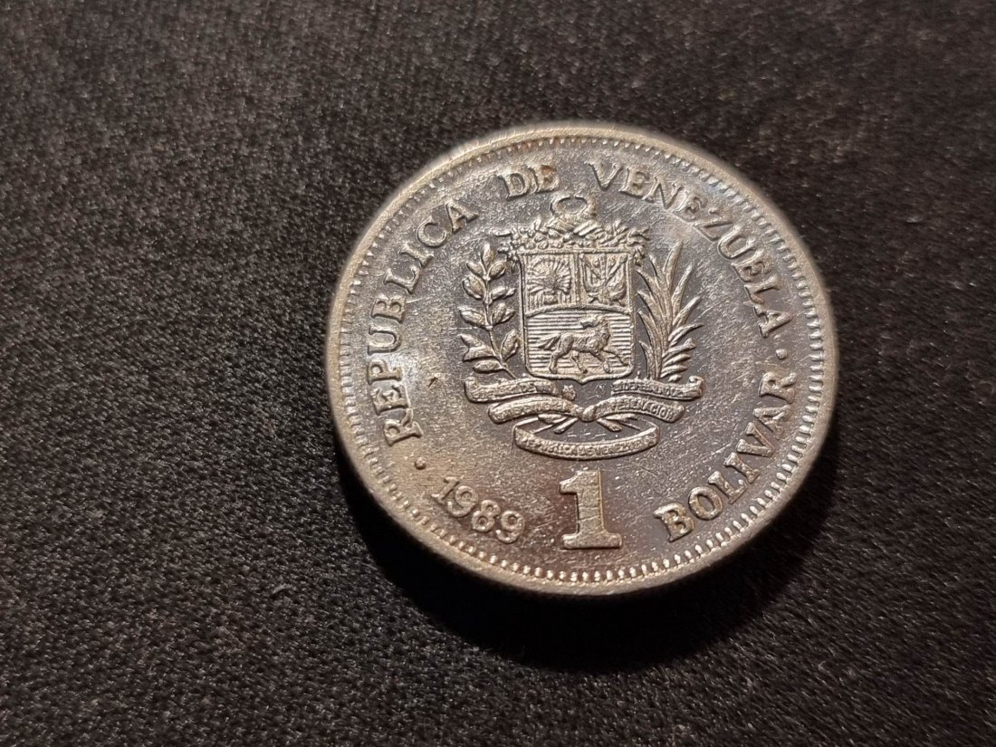  Venezuela 1 Bolivar 1989 VZ   