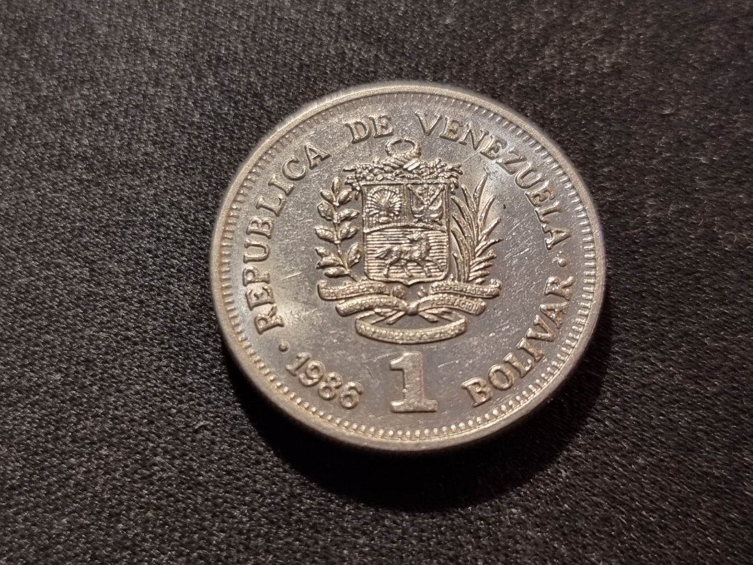  Venezuela 1 Bolivar 1986 VZ   