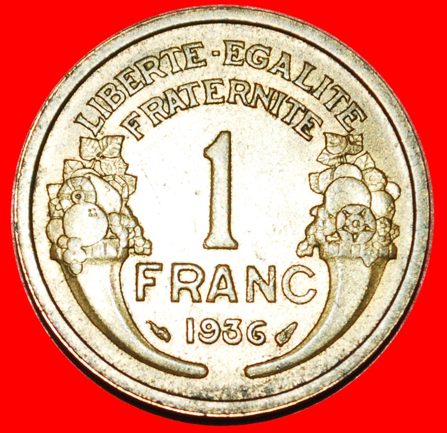 * FÜLLHORN (1931-1941): FRANKREICH ★ 1 FRANC 1936!★OHNE VORBEHALT!