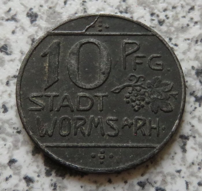  Worms 10 Pfennig 1918   
