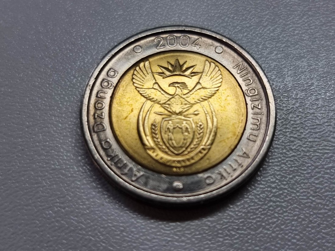  Südafrika 5 Rand 2004 VZ/STG   