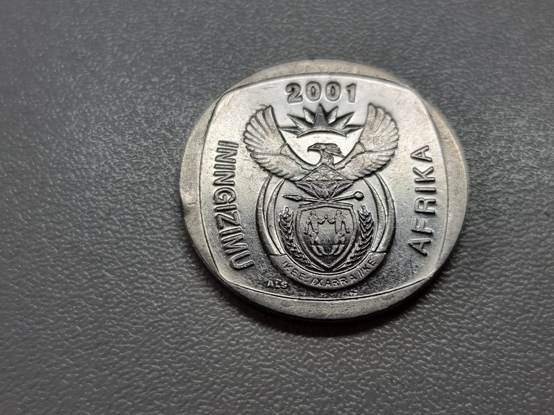  Südafrika 5 Rand 2001 Umlauf   