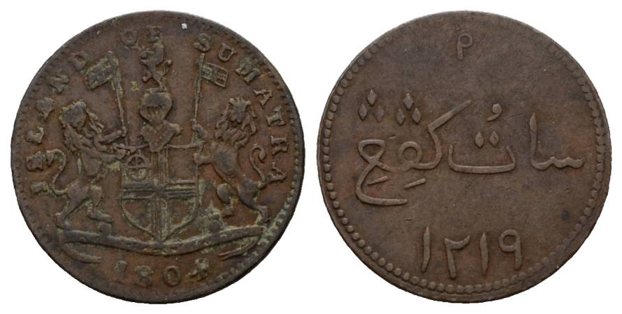  Sumatra; Kleinmünze 1804   