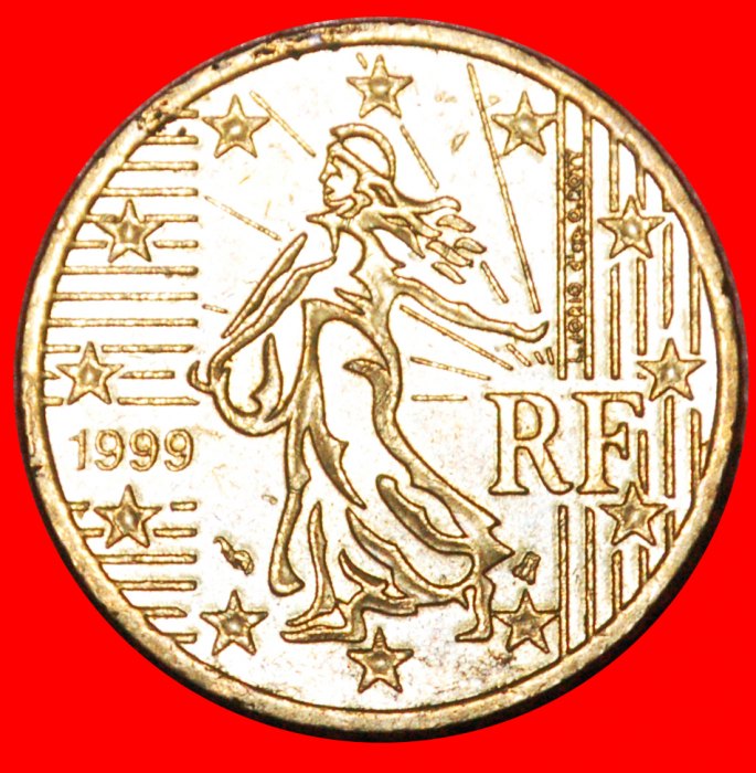  * SÄER FEHLER (1999-2006): FRANKREICH ★ 50 EUROCENT 1999 NORDISCHES GOLD!  OHNE VORBEHALT!   