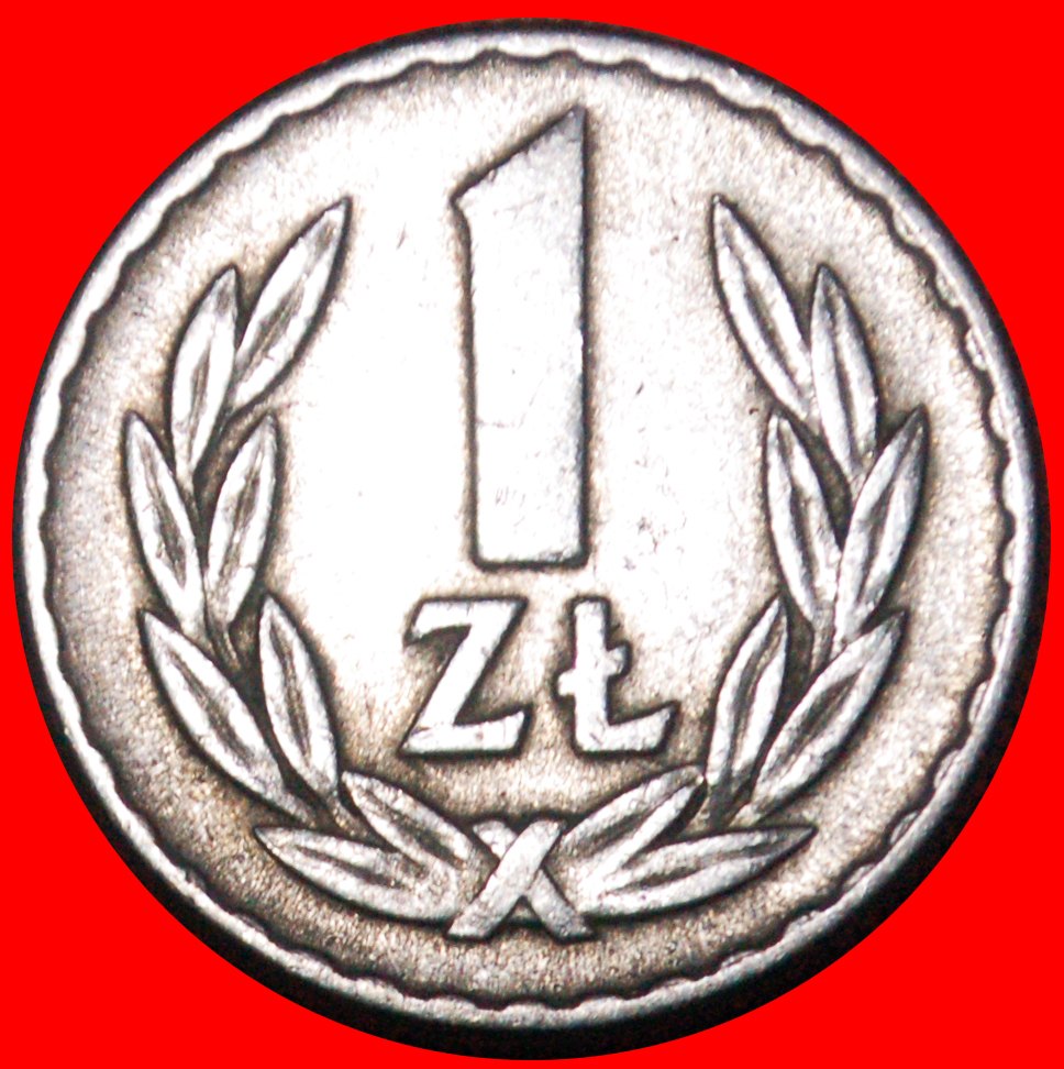  * SOCIALIST STARS ON EAGLE (1957-1985): POLAND ★ 1 ZLOTY 1966! DIES I+A!★ LOW START ★ NO RESERVE!   