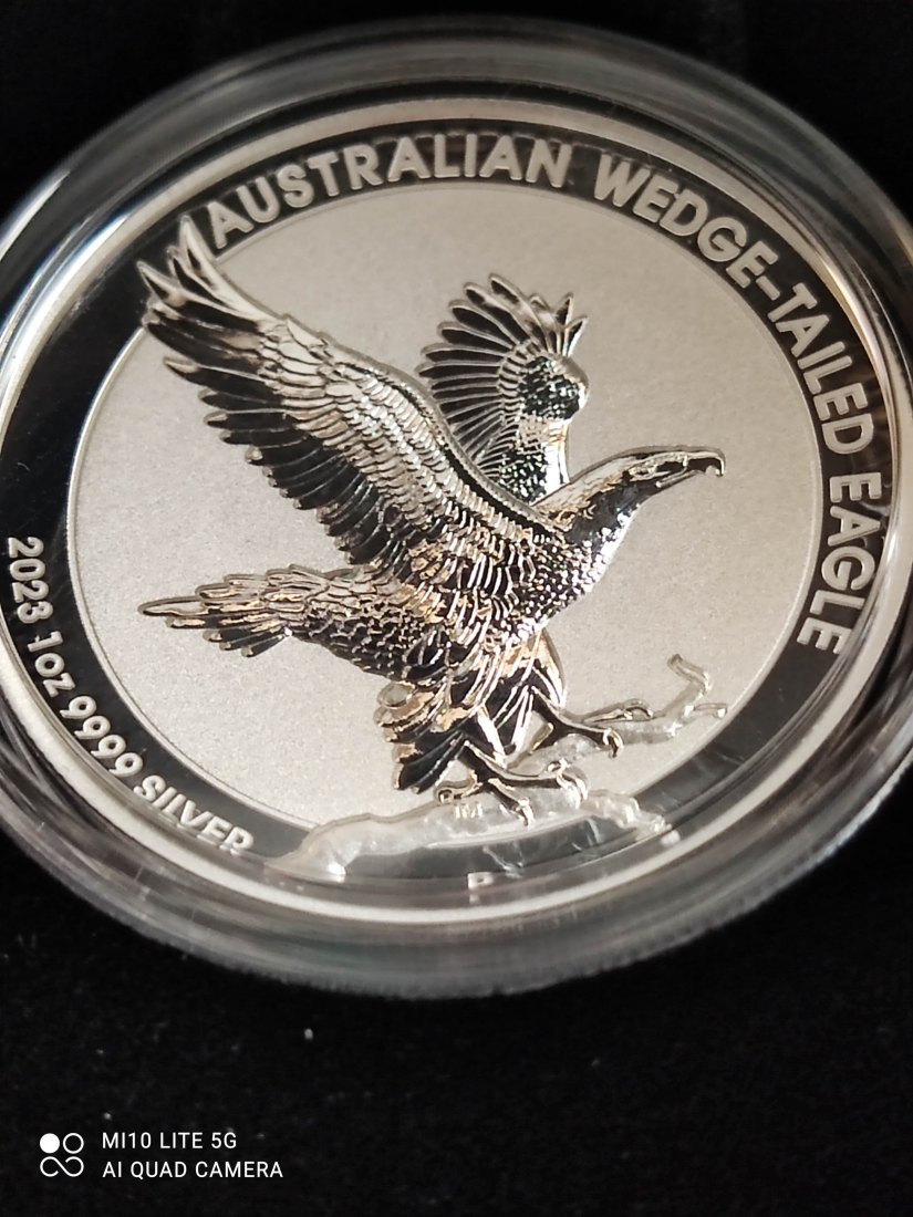  Australien 1 Oz Silber 1 Dollar Keilschwanzadler 2023 proof pp Incused Wedge tailed Eagle 5.000 Ex.   