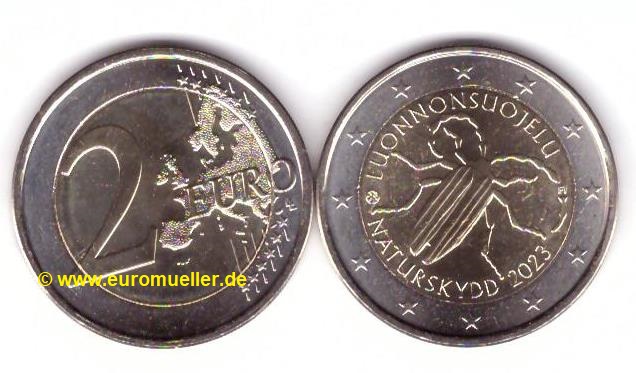 Finnland 2 Euro Gedenkmünze 2023...Naturschutz...unc.   