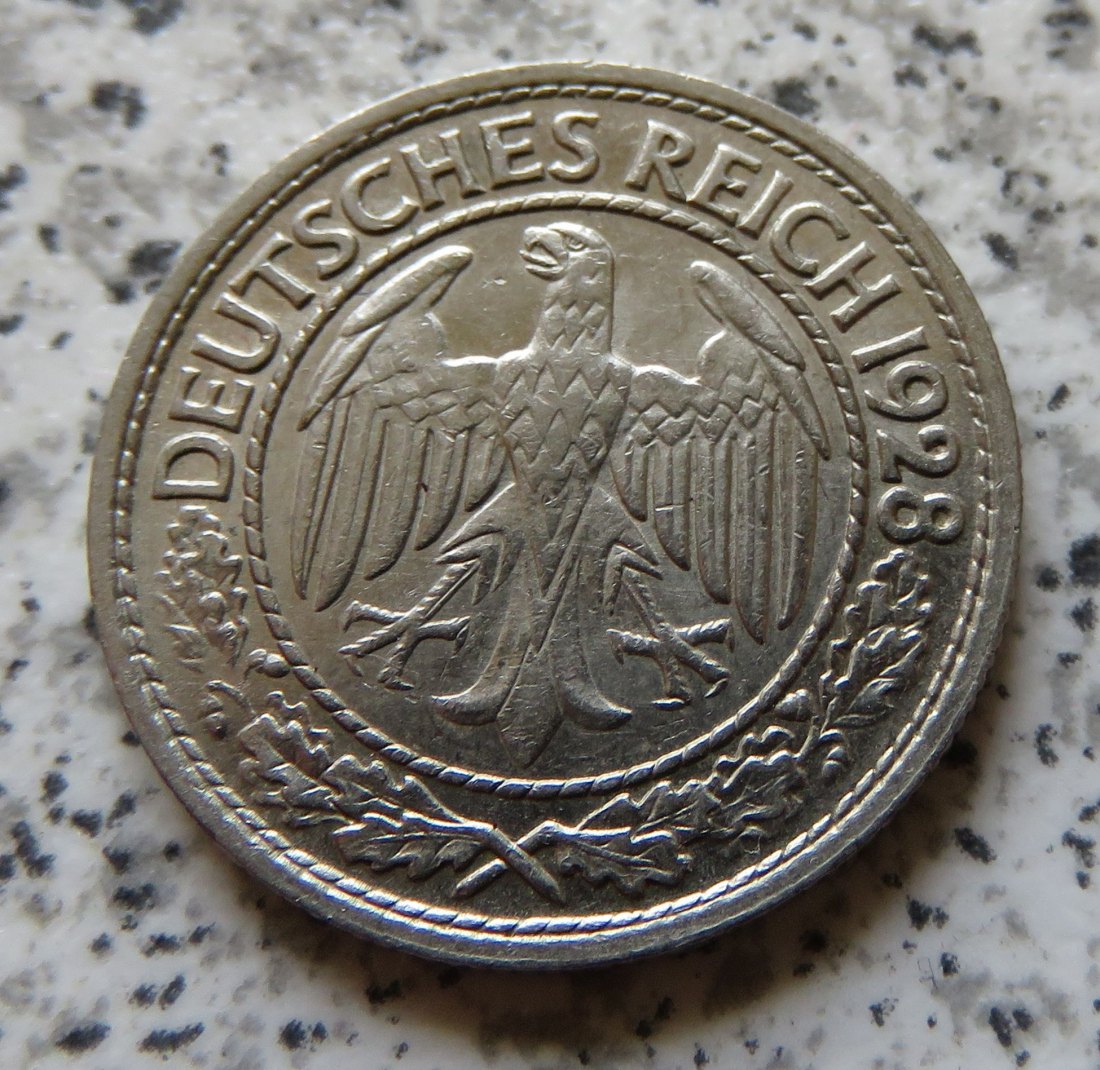  Weimarer Republik 50 Pfennig 1927 A   