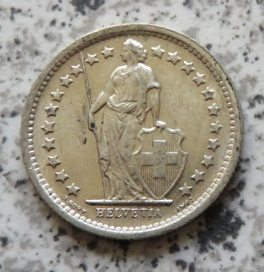  Schweiz 1/2 Franken 1965   