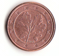  Deutschland 1 Cent 2005 F ( F063)b.   