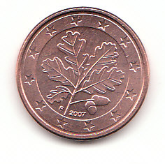  Deutschland 1 Cent 2007 F ( F064)b.   