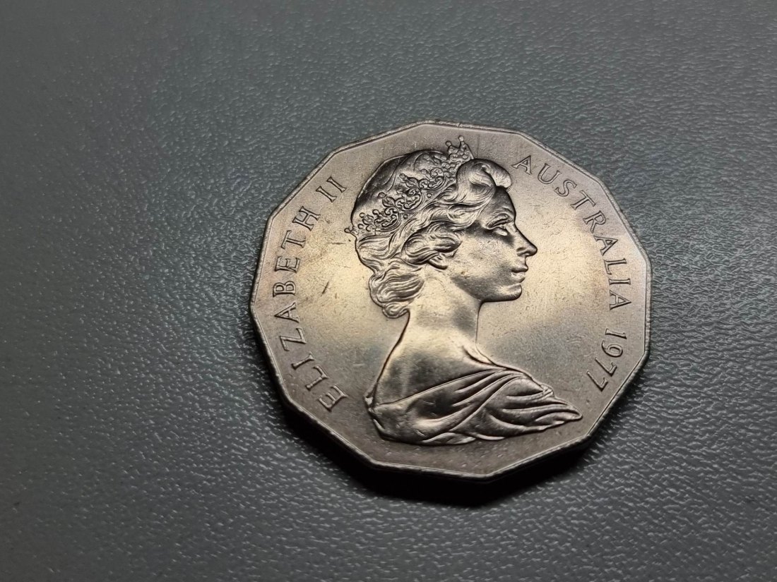  Australien 50 Cents 1977 VZ- Silver Jubilee   
