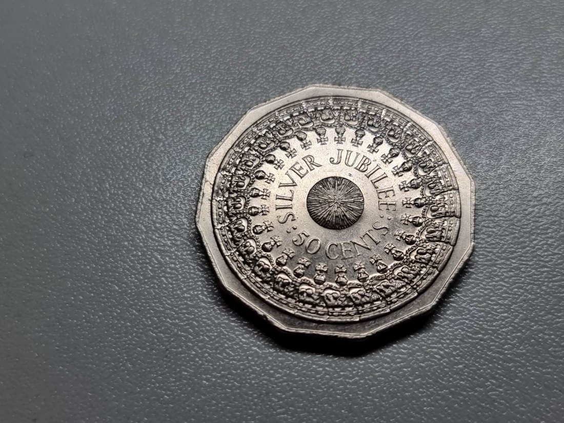  Australien 50 Cents 1977 VZ- Silver Jubilee   