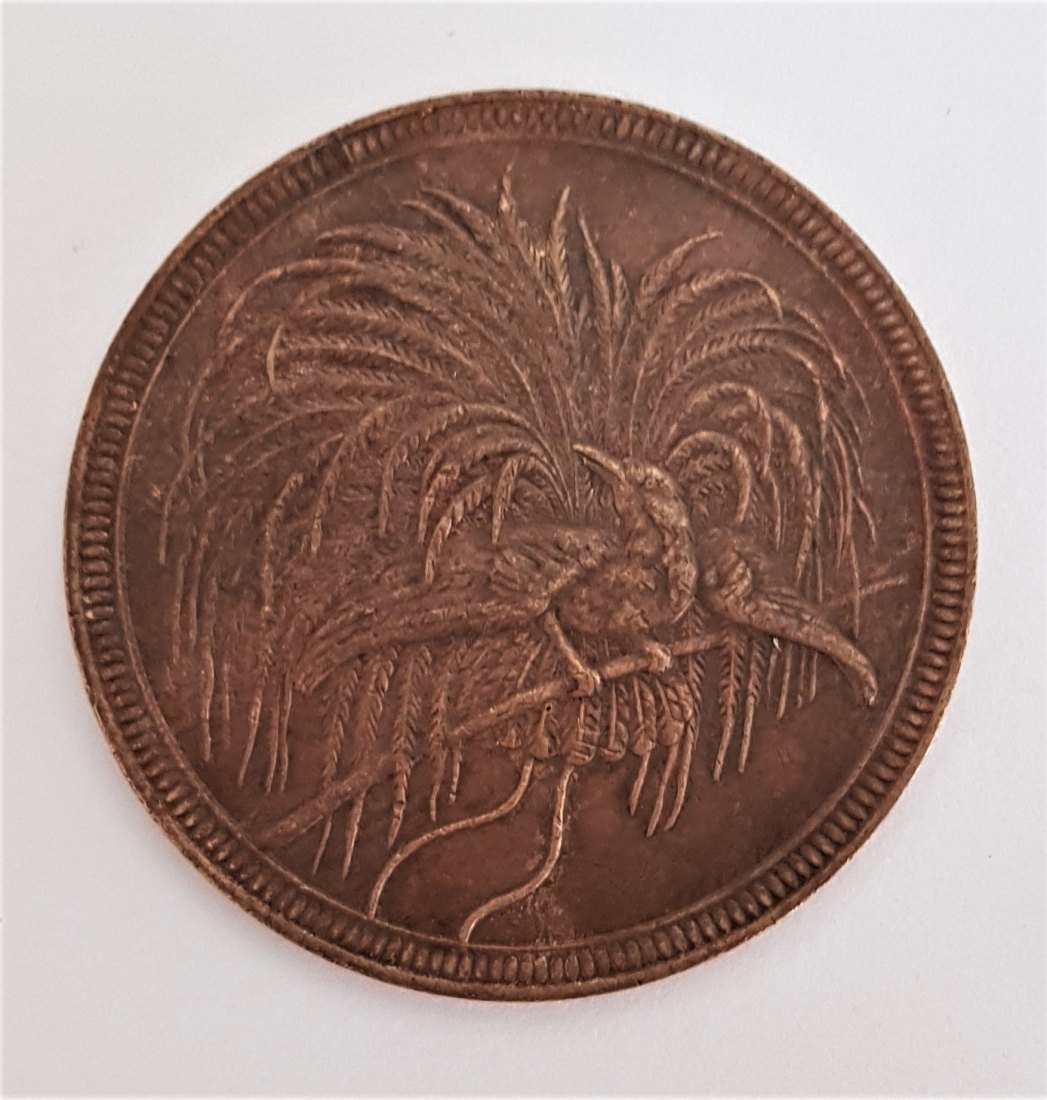  10 Pfennig Neu-Guinea - Paradiesvogel - vz+   