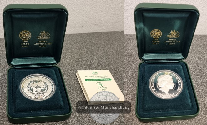  Australien  5 Dollar  2000  Sydney 2000 - Olympia   FM-Frankfurt    Feinsilber: 31,57g   