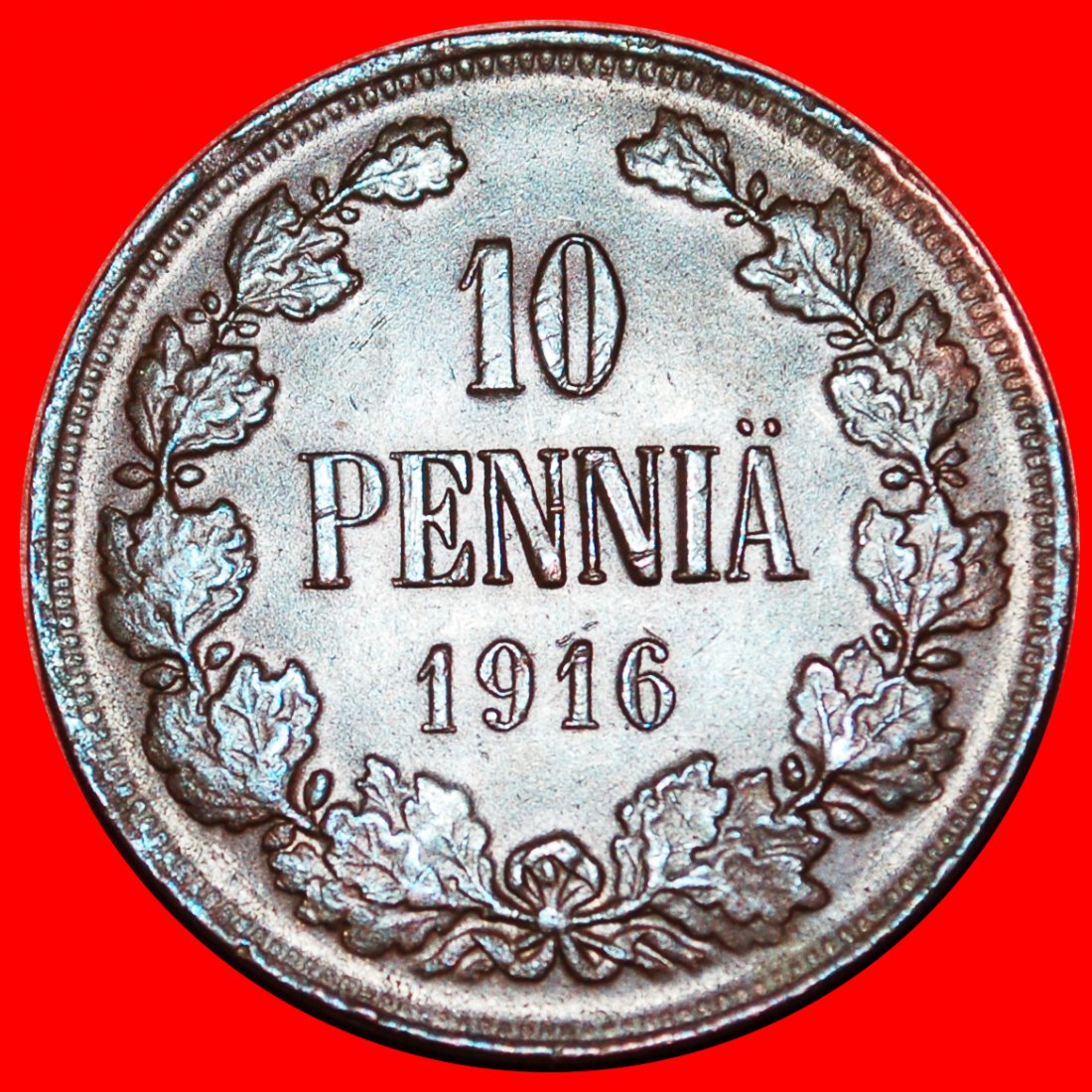 * NICOLAS II (1894-1917):FINLAND (russia, the USSR in future)★10 PENCE 1916 ★LOW START ★ NO RESERVE!