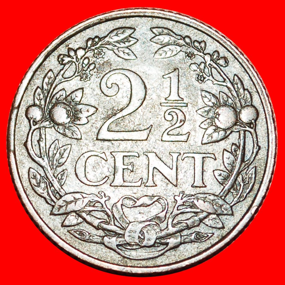  * 2 sold LION (1912-1941):NETHERLANDS★2 1/2 CENTS 1916! WILHELMINA 1890-1948★LOW START ★ NO RESERVE!   