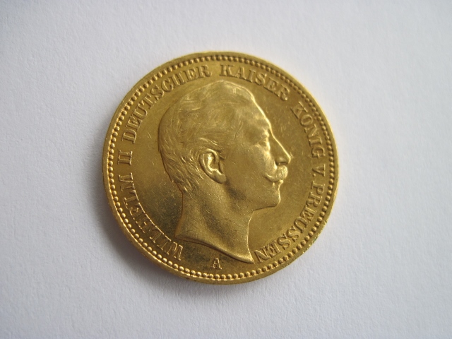 Preussen 20 Mark Kaiserreich 1899 A Wilhelm II. Goldmünze 900er Gold   
