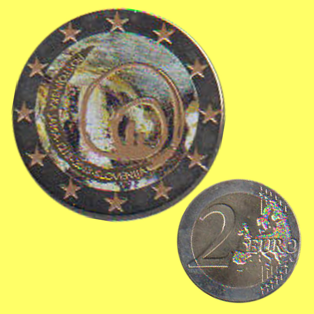  Slowenien 2-Euro-Sondermünze mit Farb-Disign *Postojna Grotten* 2013   