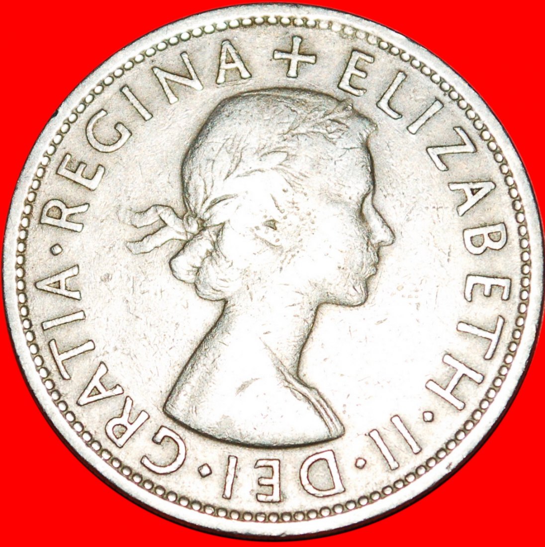  * SHIELD (1954-1970): GREAT BRITAIN★HALFCROWN 1958! ELIZABETH II (1953-2022)★LOW START ★ NO RESERVE!   