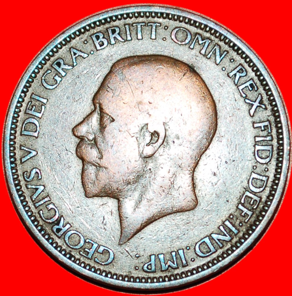  * GREAT BRITAIN: UNITED KINGDOM ★ HALF PENNY 1935! GEORGE V (1911-1936) ★LOW START ★ NO RESERVE!   