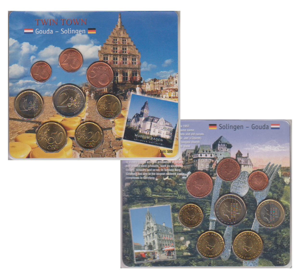  Niederlande Sonder-KMS *Zwillingsstädte - Gouda - Solingen* 2005 nur 500 Stück!   