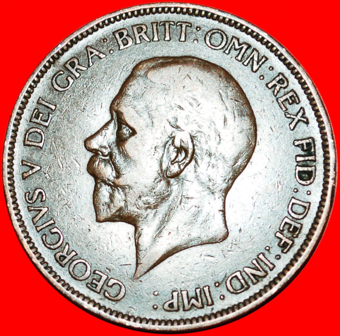  * GREAT BRITAIN: UNITED KINGDOM ★PENNY 1930 UNCOMMON! GEORGE V (1911-1936) ★LOW START ★ NO RESERVE!   