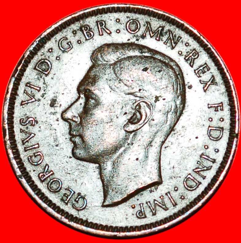  * ZAUNKÖNIG: GROSSBRITANNIEN ★ FARTHING 1942! GEORG VI. (1937-1952) ★OHNE VORBEHALT!   