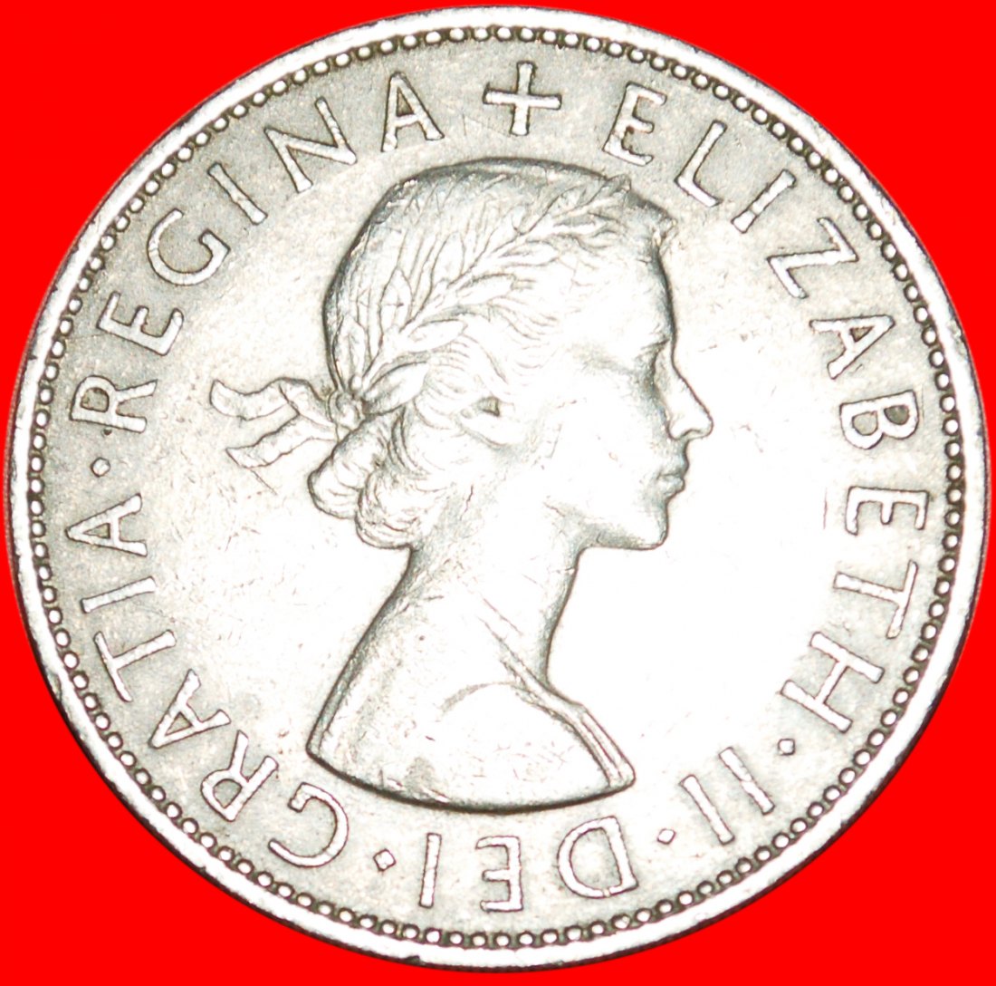  * GREAT BRITAIN: UNITED KINGDOM★HALF CROWN 1966! ELIZABETH II (1953-2022)★LOW START ★ NO RESERVE!   