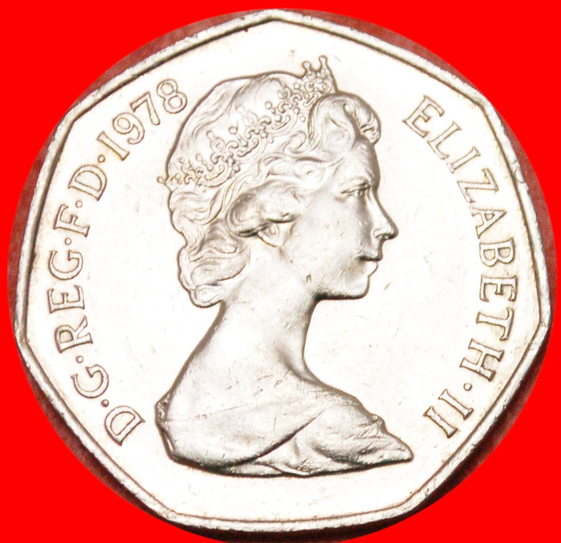  * GREAT BRITAIN: UNITED KINGDOM★50 NEW PENCE 1978! ELIZABETH II (1953-2022)★LOW START ★ NO RESERVE!   