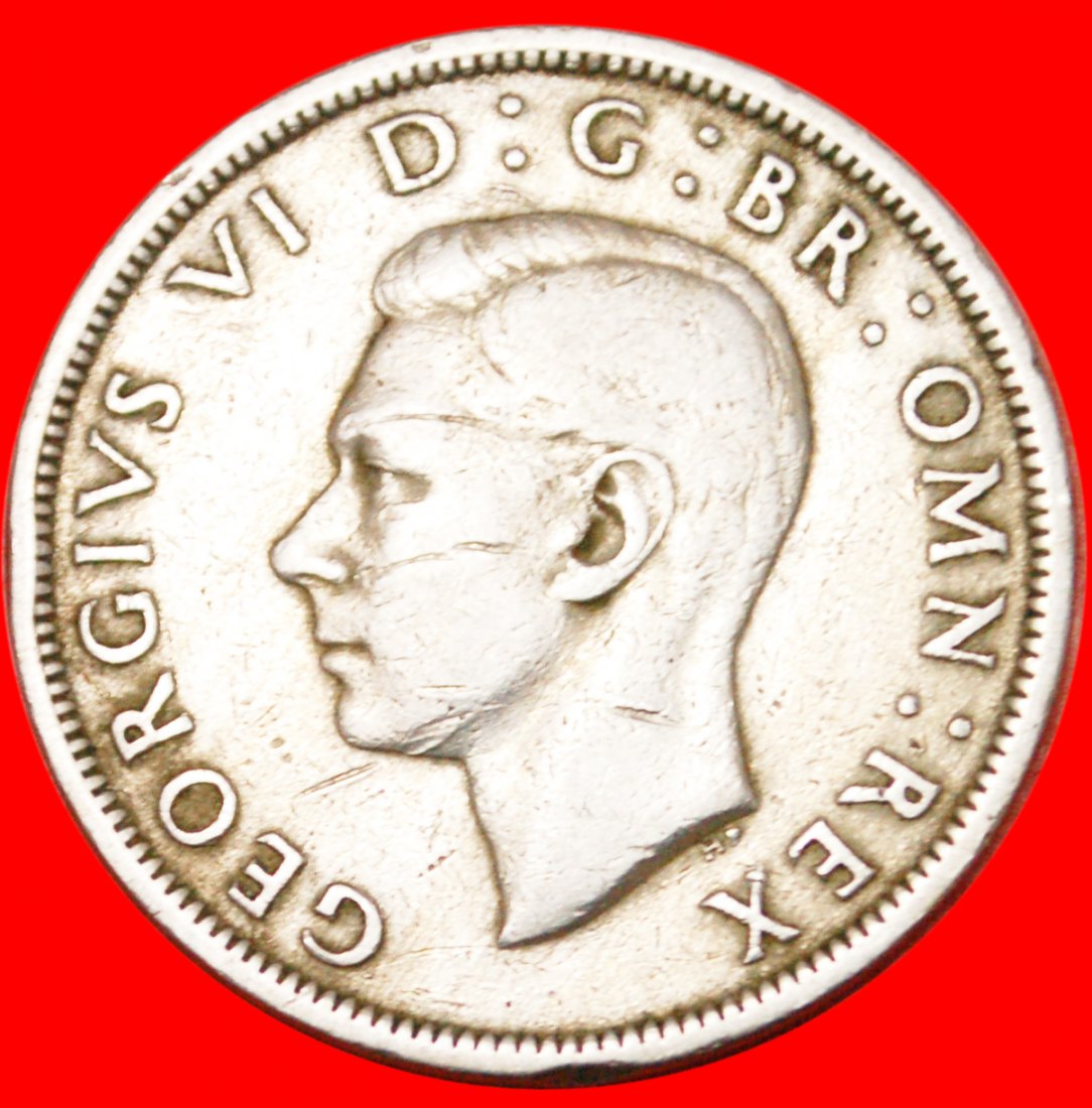  * GREAT BRITAIN: UNITED KINGDOM★HALF CROWN 1950! GEORGE VI (1937-1952)★LOW START ★ NO RESERVE!   