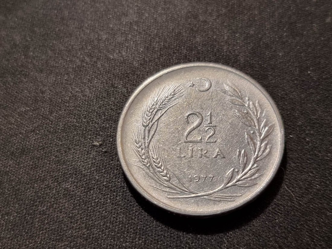  Türkei 2 1/2 Lira 1977 Umlauf   