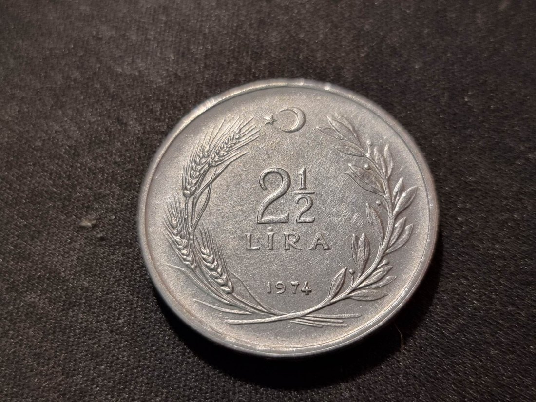  Türkei 2 1/2 Lira 1974 Umlauf   