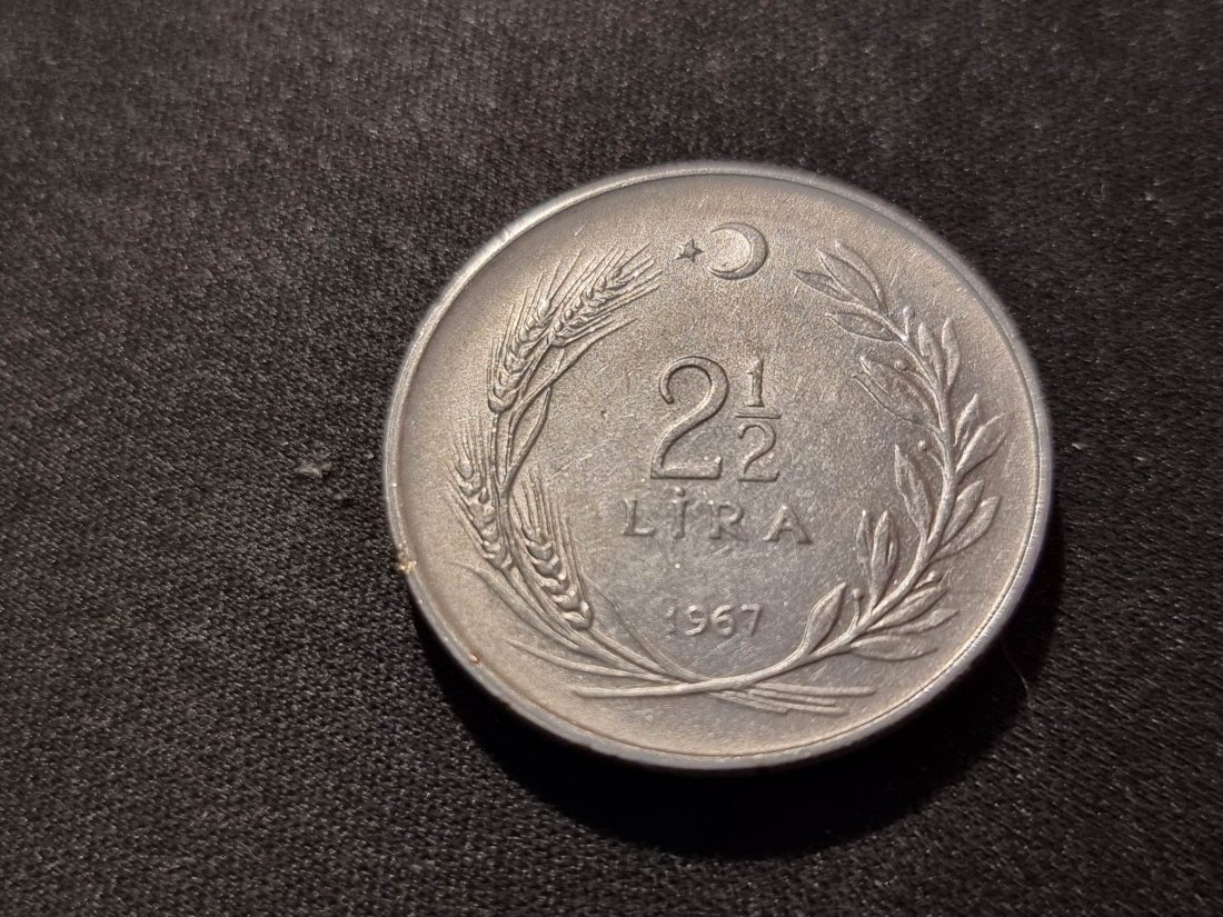  Türkei 2 1/2 Lira 1967 Umlauf   