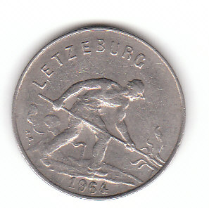  1 Frang Luxemburg 1964 (D064)b.   