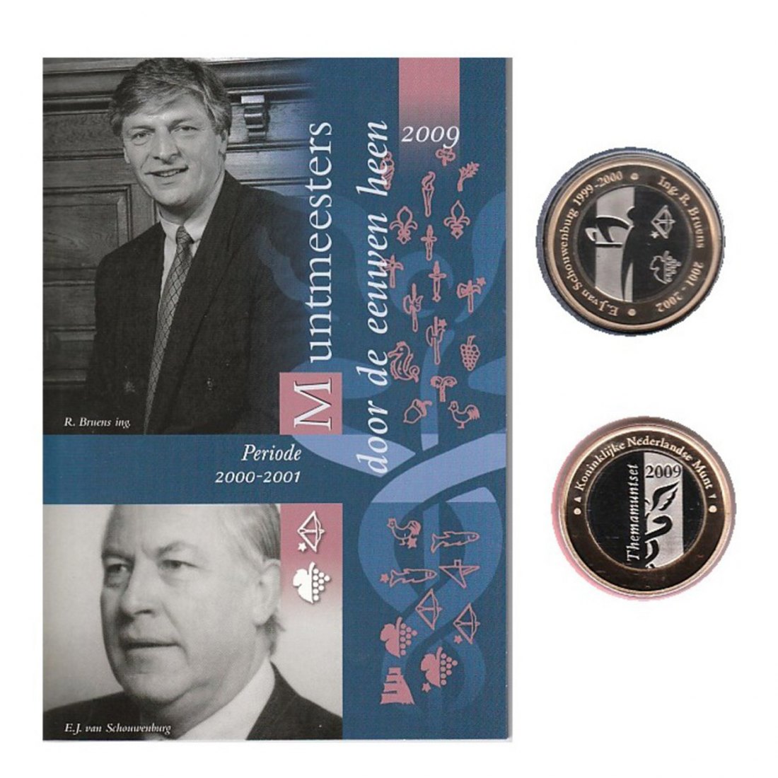  Offiz. Sonder-KMS Niederlande *Münzmeister 2000-2001* 2009 nur 3.500 Stück!   