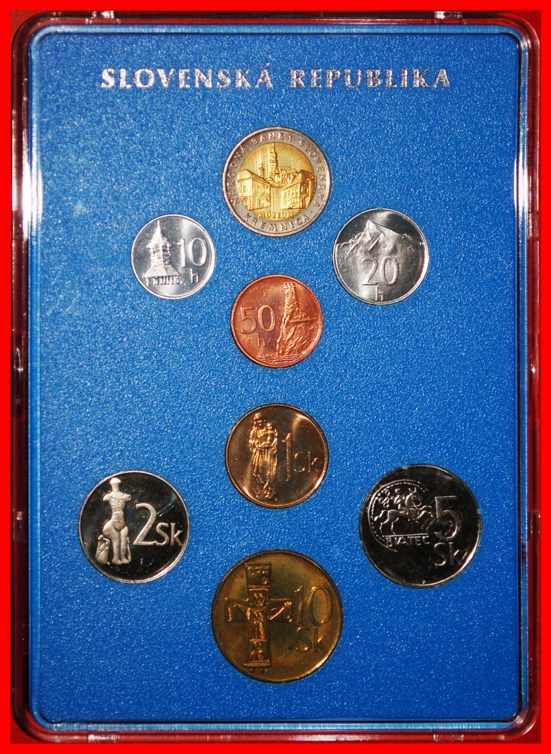  * UNCOMMON:SLOVAKIA★SET 10-20-50 HELLER 1-2-5-10 CROWNS 1998 TO BE PUBLISHED★LOW START ★ NO RESERVE!   