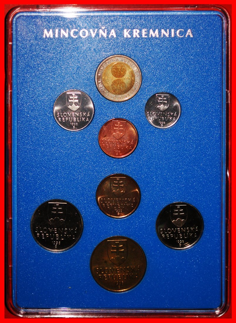  * UNCOMMON:SLOVAKIA★SET 10-20-50 HELLER 1-2-5-10 CROWNS 1998 TO BE PUBLISHED★LOW START ★ NO RESERVE!   