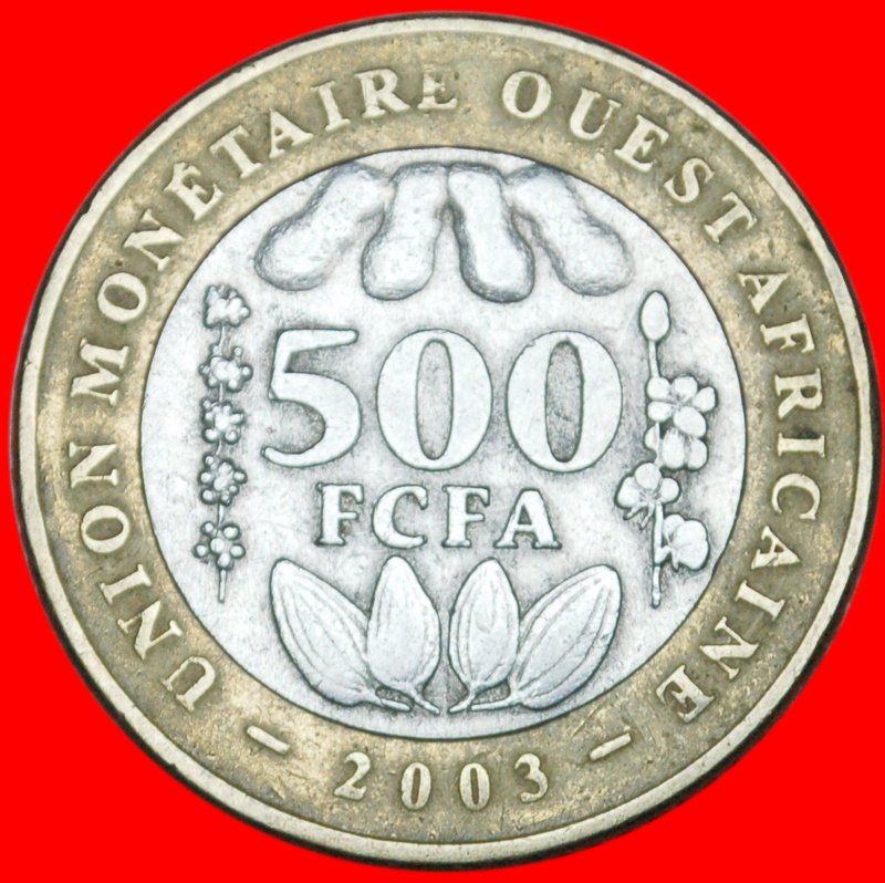  * FRANKREICH GOLDFISCHE (2003-2010): WESTAFRIKA ★ 500 FRANCS 2003! OHNE VORBEHALT!   